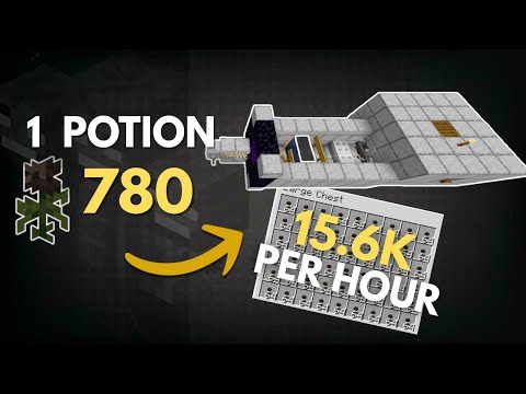 Fast But Simple Infesation Wither Rose Farm (780 wr/potion, Minecraft Java 1.21.2+)