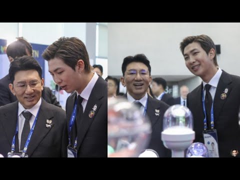 BTS RM with Bang PD at APEC CEO Summit 2025
