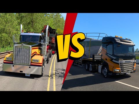 American Truck Simulator Vs Euro Truck Simulator 2 #ATSvsETS2