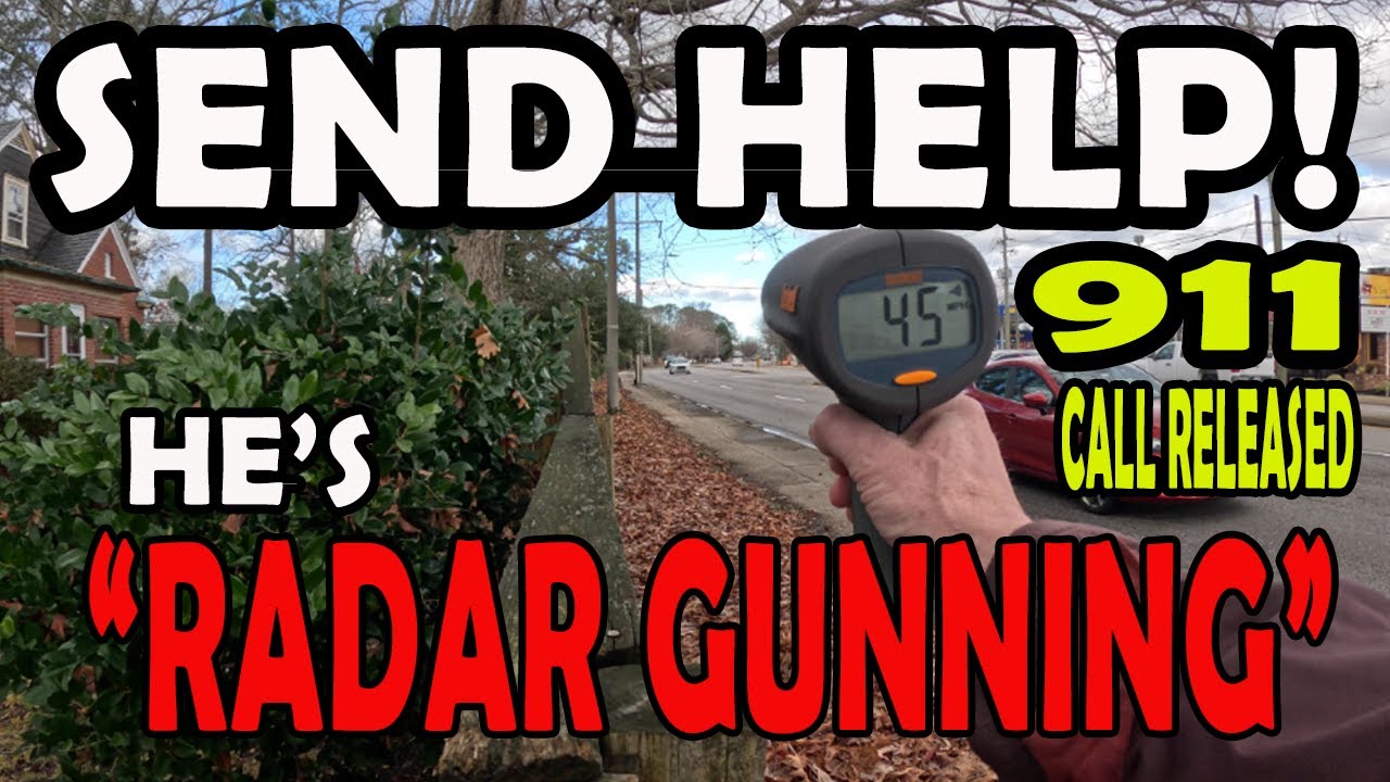 911 CALL BUSTED SPEED CHECKING the COPS with RADAR GUN