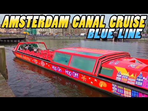 AMSTERDAM CitySightseeing CANAL CRUISE - BLUE LINE (4k)