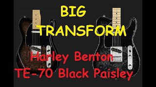 Video thumbnail for Big Transform Harley Benton TE-70 Black Paisley by Guitar -X