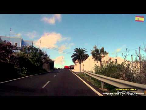0158 TENERIFE Road Tf-82 from Icod de los Vinos to El Tanque - Street View Car 2013 Driving through