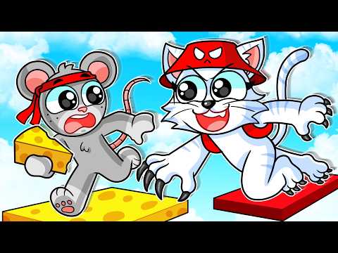 ESCAPANDO DEL GATO HAMBRIENTO EN ROBLOX!