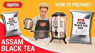 How To Make Miguelitos Assam Black Tea | Miguelitos Milktea Campaign
