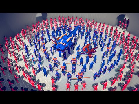NINJA DYNASTY ARMY 👑  vs ⚔️ 100x RANGED ARMY ARENA WAR / Totally Accurate Battle Simulator ( TABS )