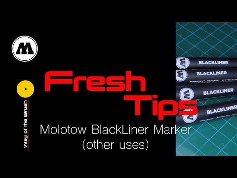 Fresh Tips Molotow Blackliner Marker (other uses) #minipainting