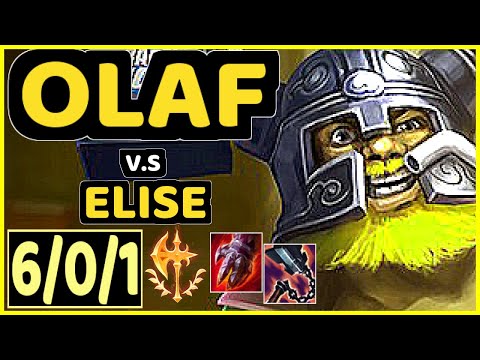 DJOKO (OLAF) vs ELISE - 6/0/1 KDA JUNGLE GAMEPLAY - EUW Ranked MASTER