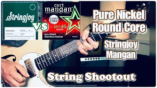 Video thumbnail for Stringjoy vs Mangan - Pure Nickel Wound Round Core - Broadways - Best vintage Guitar Strings - Novo by Scott Haskitt
