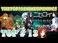 THE TOP 20 ANIME OPENINGS | 1 DE AGOSTO ...