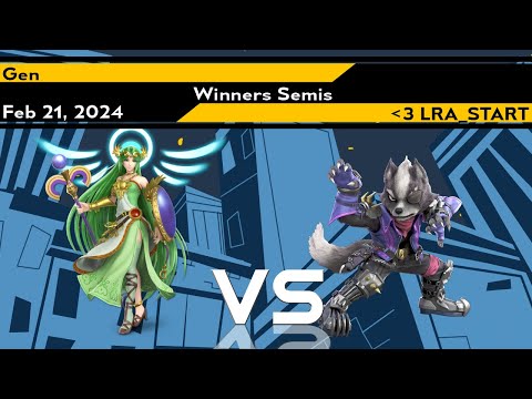 Xeno332 Winners Semis - Gen (Palutena) vs LRA_START (Wolf) - SSBU Ultimate Tournament