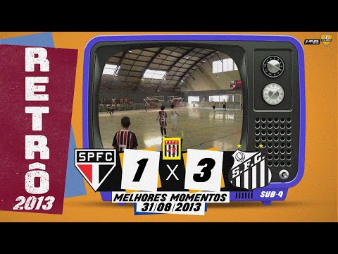 sub-9 São Paulo 1x3 Santos  Estadual - Retrô 2013