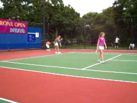 Olivia Rogowska and Arantxa Rus Doubles in The Bronx