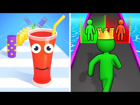 Giant Rush Vs Juice Run 🔵🧿Tiktok All Big Max Levels Walkthrough Android iOS Gameplay