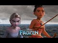 Elsa And Moana Deliver The Heart Forest Spirit Frozen 3 Fanmade Scene