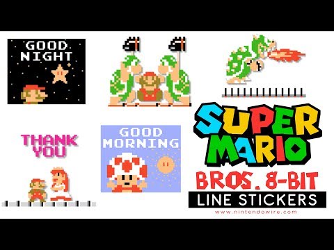 Super Mario Bros. 8-Bit Animated Stickers | Line Sticker Showcase