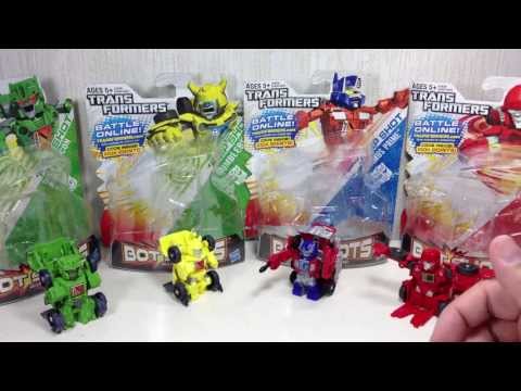 Bot Shots Flipshot Brawl & Bumblebee, Jumpshot Optimus, Spinshot Ironhide Transformers