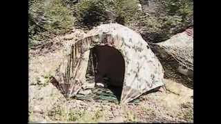 preview picture of video 'Marine 2 Man Combat Tent at Troy Calif on Donner Pass'