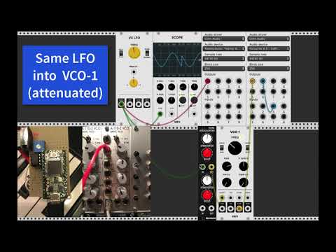 VCV Rack and Real Eurorack together using a Teensy 3.2