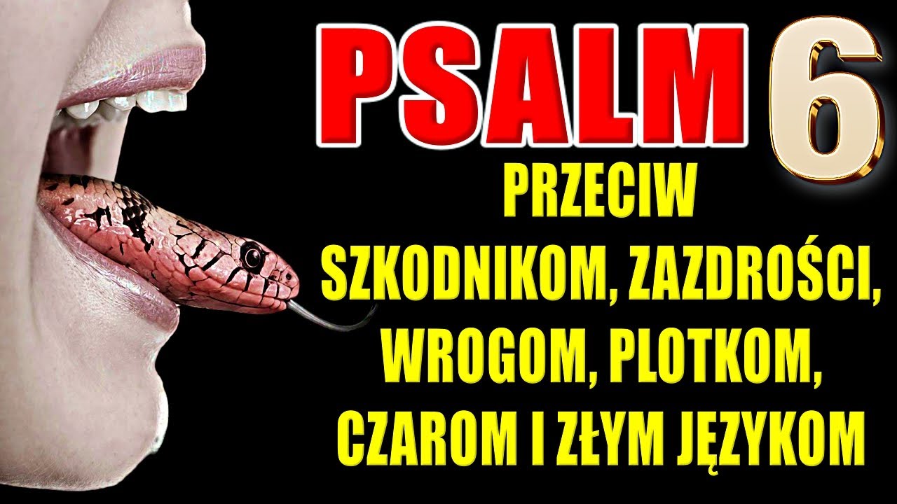 ⭐ODKRYJ MOCNY PSALM 6: ABY ODDALIĆ WROGÓW, ZAZDROŚĆ, ZŁE JĘZYKI, CHOROBY I UDRĘKI.