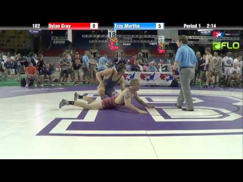 Junior 182 - Dylan Gray (Illinois) vs. Troy Murtha (Maryland)