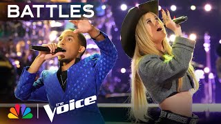 DREION and Georgia Starnes&#39; Phenomenal Duet is the &quot;Perfect Combination&quot; | The Voice Battles | NBC