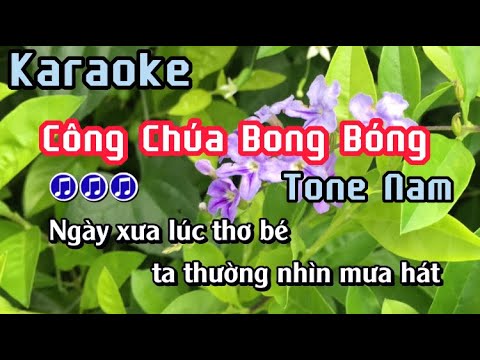 Công Chúa Bong Bóng Karaoke | Bảo Thy | Tone Nam | Beat Chuẩn