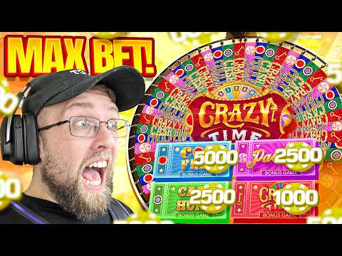 I DID MAX BET ON EVERY CRAZY TIME GAME SHOW! ($10,000+)
