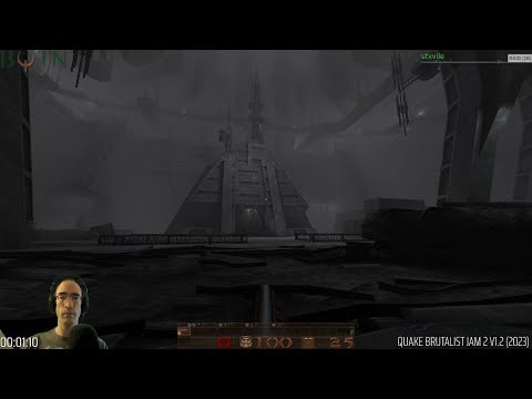 Pak Attack: Brutalist Jam 2 v1.2 (2023): First floor [BQTN E206a | PC w/ Ironwail v0.8.0]