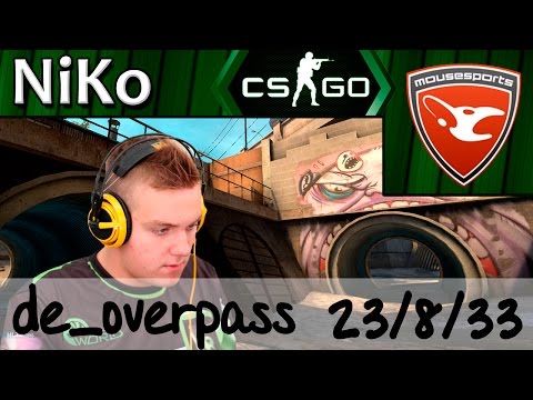Mouz NiKo playing de_overpass | 3