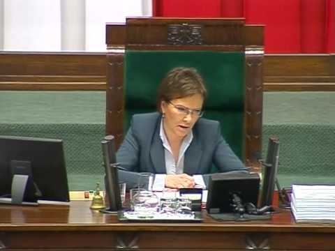 [222/431] Ewa Kopacz: Dziękuję bardzo, pani poseł. Bardzo proszę o zadanie pytania panią pos...