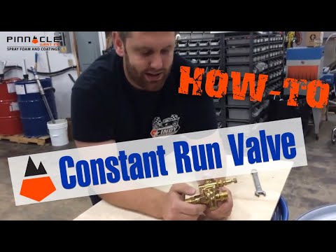 Constant Run Valve Adjusment