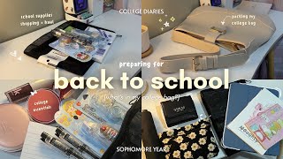 back to school prep⋆. 𐙚 ˚| college supplies shopping+haul🛍️ packing college bag, college essentials