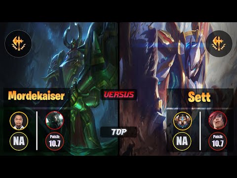 Impact MORDEKAISER (Top) [Conqueror] VS SETT - Challenger NA Patch 10.7