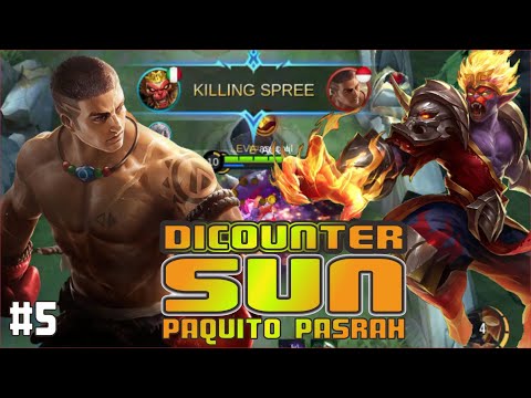 TIPS SUN COUNTER PAQUITO - TUTORIAL SUN OFFLANE BEST BUILD 2021 - MOBILE LEGENDS