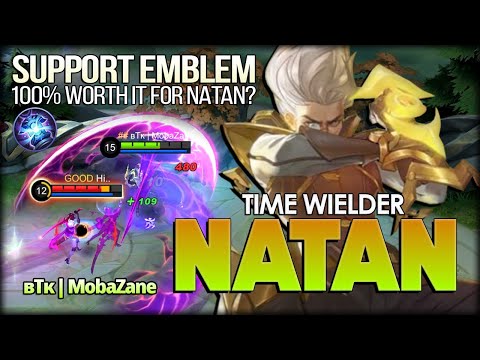 Natan with Support Emblem 100% Worth it? Powerful Marksman by ʙTᴋ | MobaZane - Mobile Legends