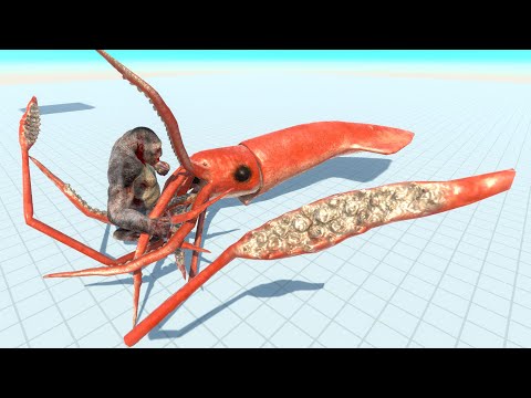 NEW UNIT COLOSSAL SQUID vs ALL UNITS - Animal Revolt Battle Simulator ARBS