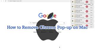How to get rid of Google Chrome pop up on Mac