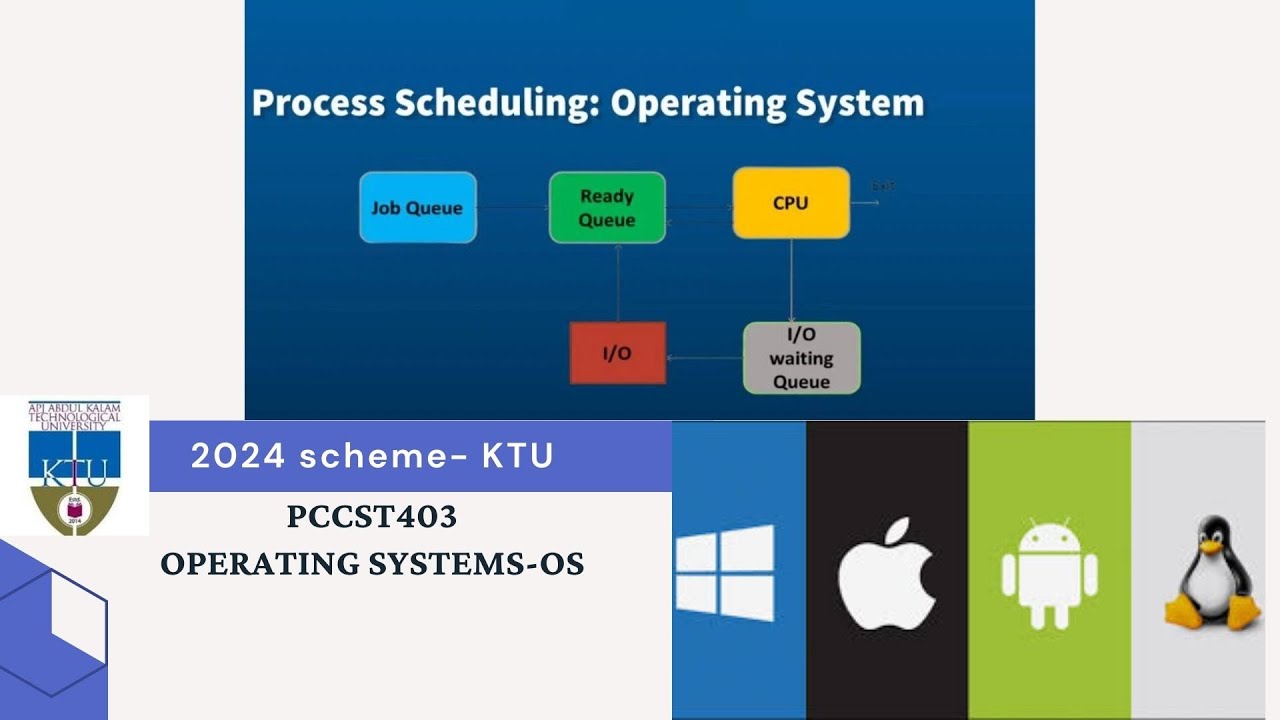 KTU 2024 Scheme | S4 CS | PCCST403 | OPERATING SYSTEMS-Module 1| Process Scheduling  Introduction