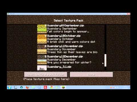 comment installer texture pack