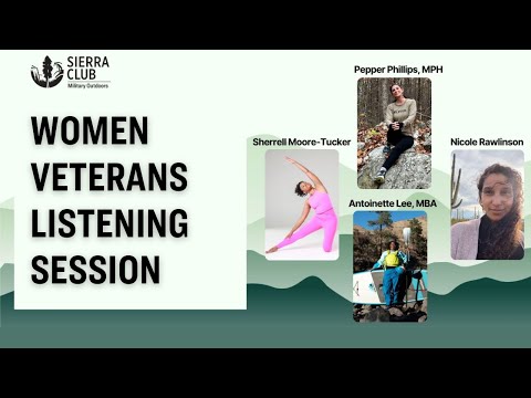 Military Outdoors Program: Women Veterans Listening Session Panel (April 10, 2024)