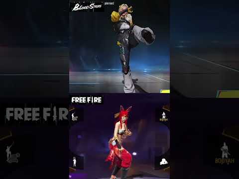 Emotes Free Fire vs Blood Strike ✅ #bloodstrike