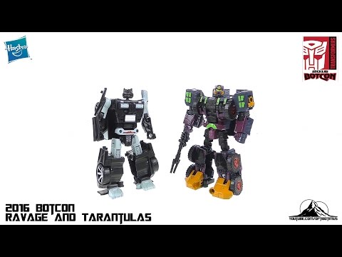 2016 Botcon Exclusive Ravage, Tarantulas and PREDACUS Video Review