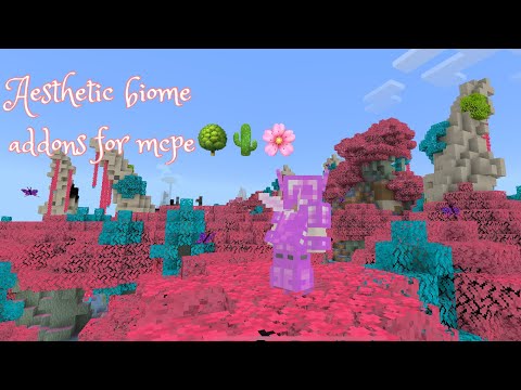 Aesthetic biome addons for Minecraft!! magical biomes , butterflies for 1. 18 :) links below┊͙ ˘͈ᵕ˘͈