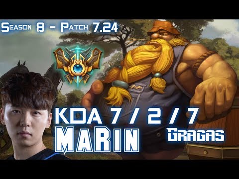 MaRin GRAGAS vs JAYCE Top - Patch 7.24 KR Ranked