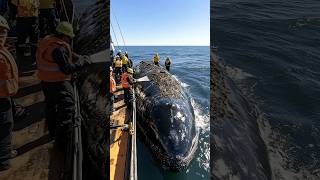 Cleaning a Giant Whale in Open Sea! Coast Guard&#39;s Incredible Effort