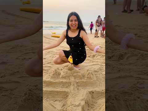 Beach pe banaya bhut bada Castle 🏰😍🏖️ #priyalkukreja #shorts #ytshorts