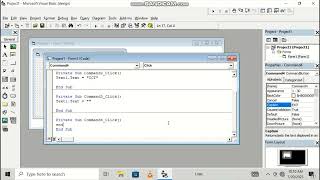 VB 6.0,COMMAND BUTTONS AND TEXTBOXES