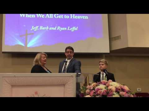 Grandma Leffel Funeral - Jeff, Barb, and Ryan Leffel