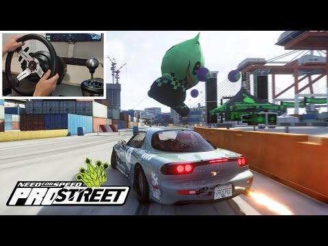 NFS ProStreet Remastered Drifting | Assetto Corsa mods | Thrustmaster steering wheel